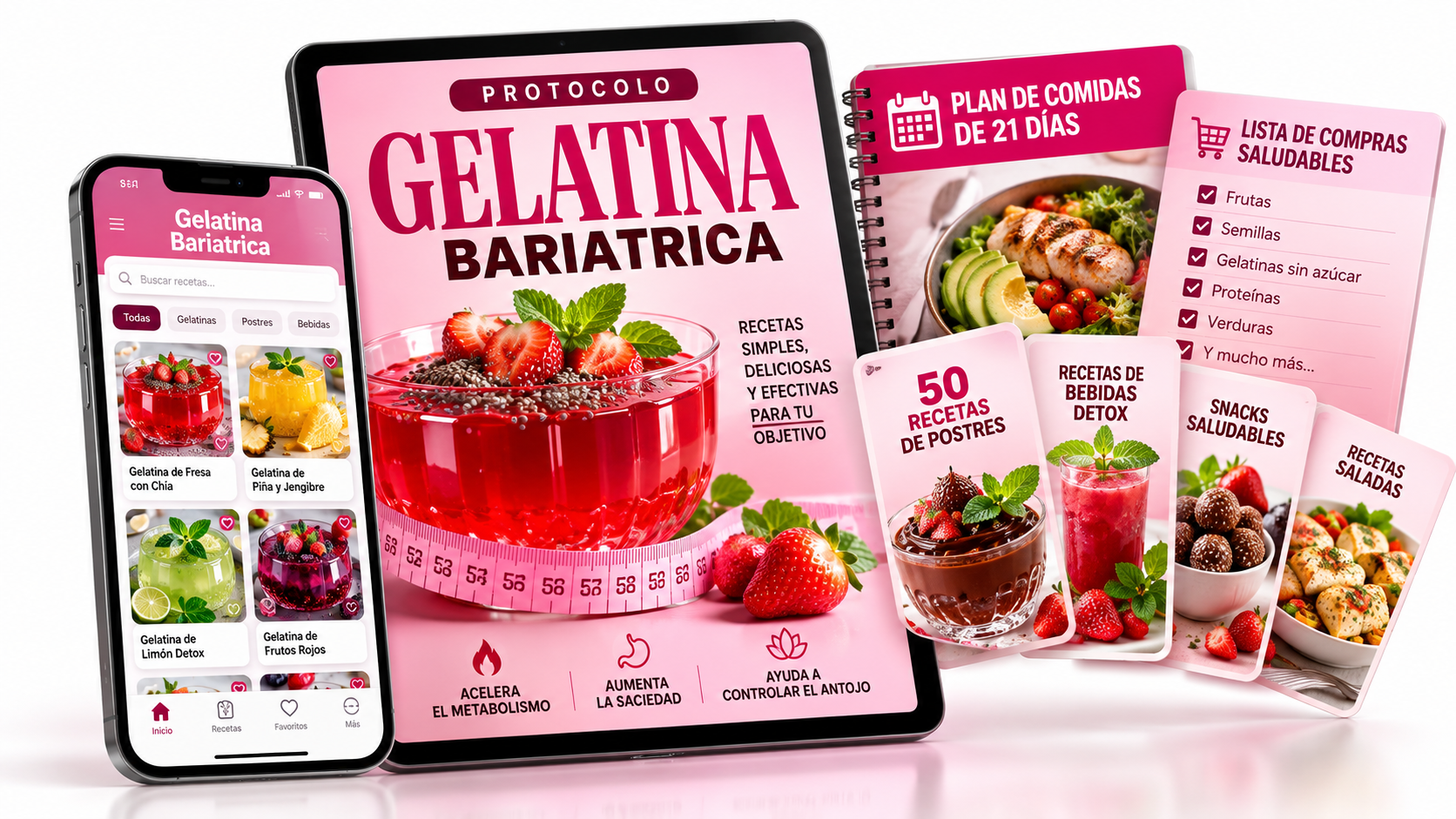 Kit Protocolo Gelatina Bariátrica por Dentro